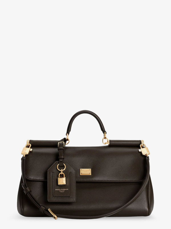 Dolce & Gabbana My Sicily Leather Shoulder Bag