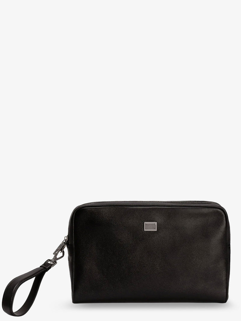 Dolce & Gabbana Bolso de cuero Dolce & Gabbana para hombre, negro - World Class Fashion