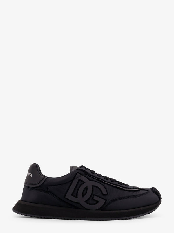 Dolce & Gabbana Low-Top Nylon Sneakers With Leather Inserts