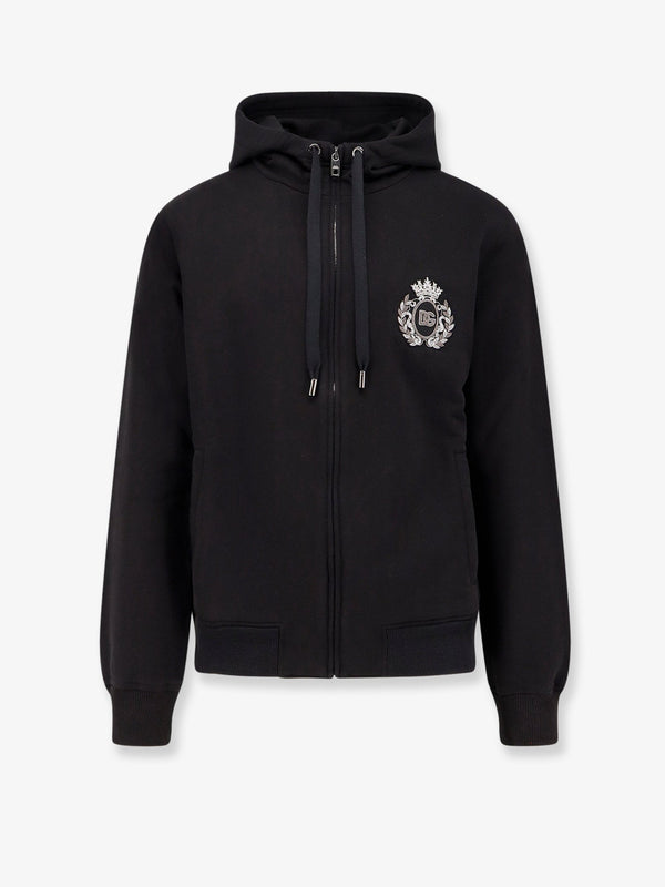 Dolce & Gabbana Cotton Sweatshirt With Logo Patch