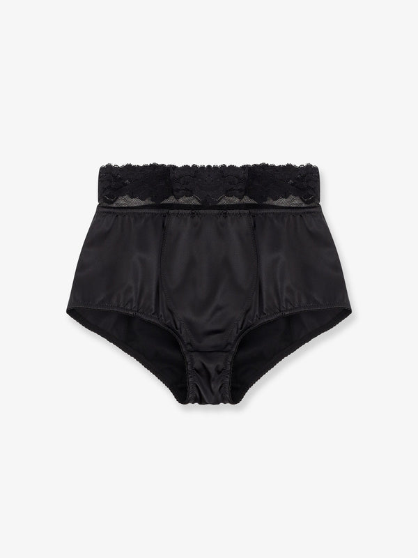 Dolce & Gabbana Silk Coulotte With Lace Inserts