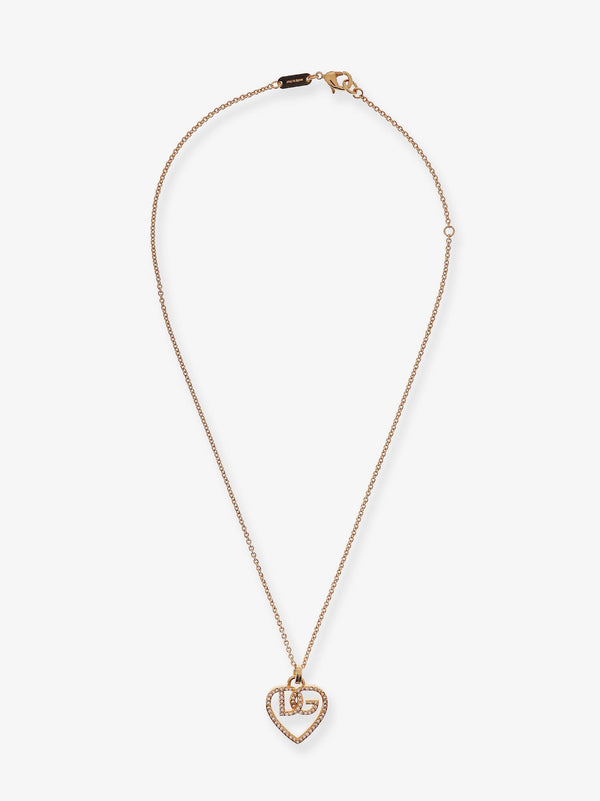 Dolce & Gabbana Gold Necklace With Rhinestones