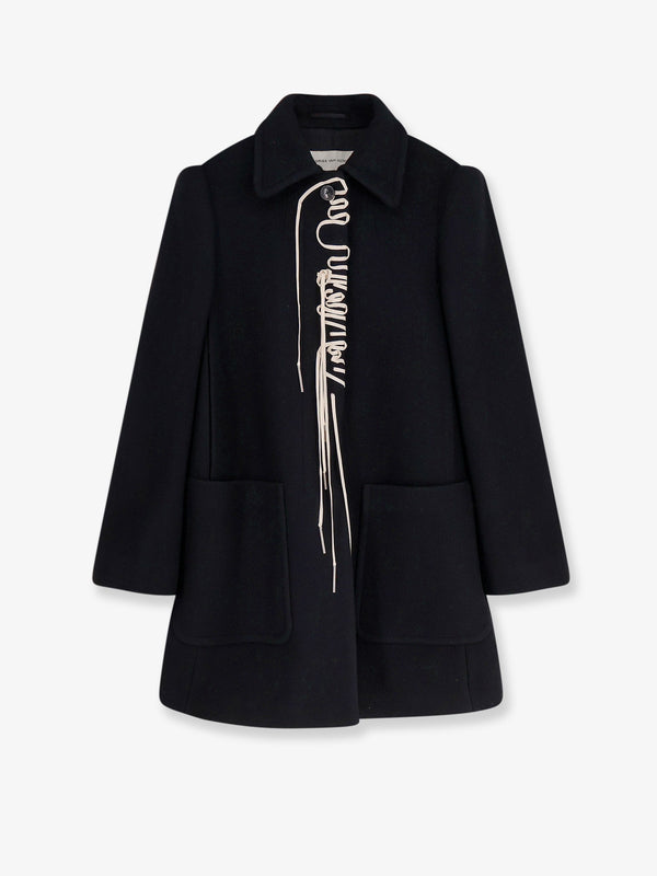 Dries Van Noten Rebela Wool Blend Coat