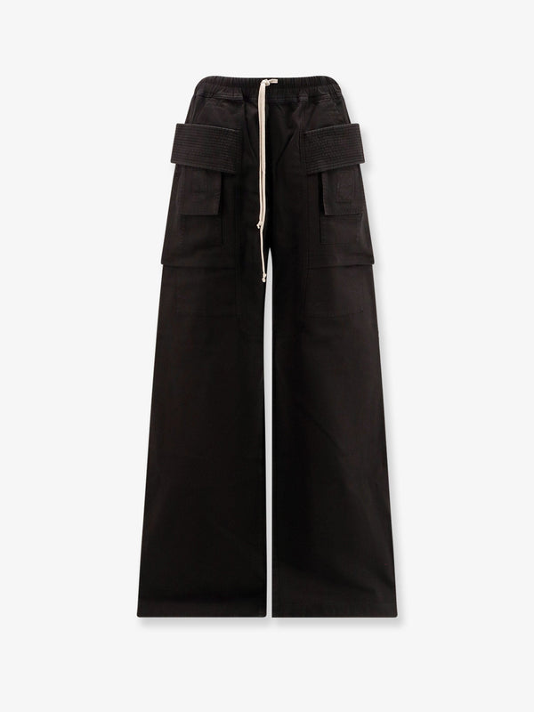Drkshdw Creatch Wide Cargo Drawstring Cotton Trousers