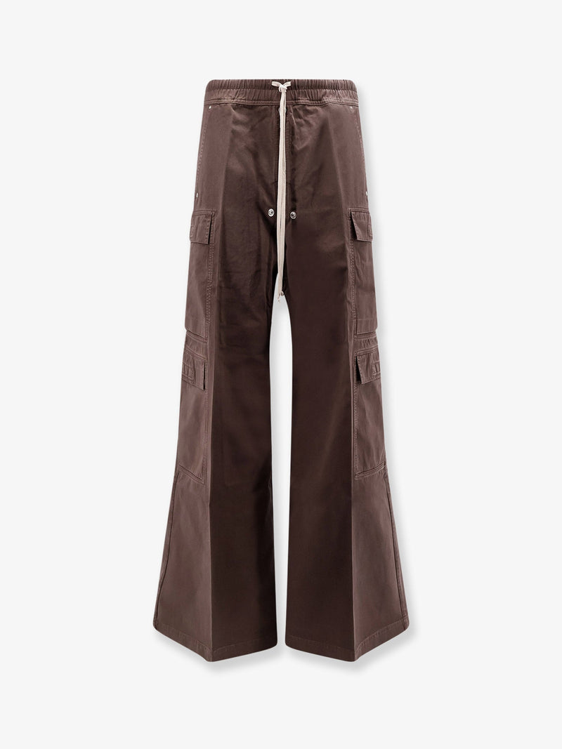 DRKSHDW DRKSHDW Double Cargo Jumbo Organic Cotton Trousers Brown - World Class Fashion