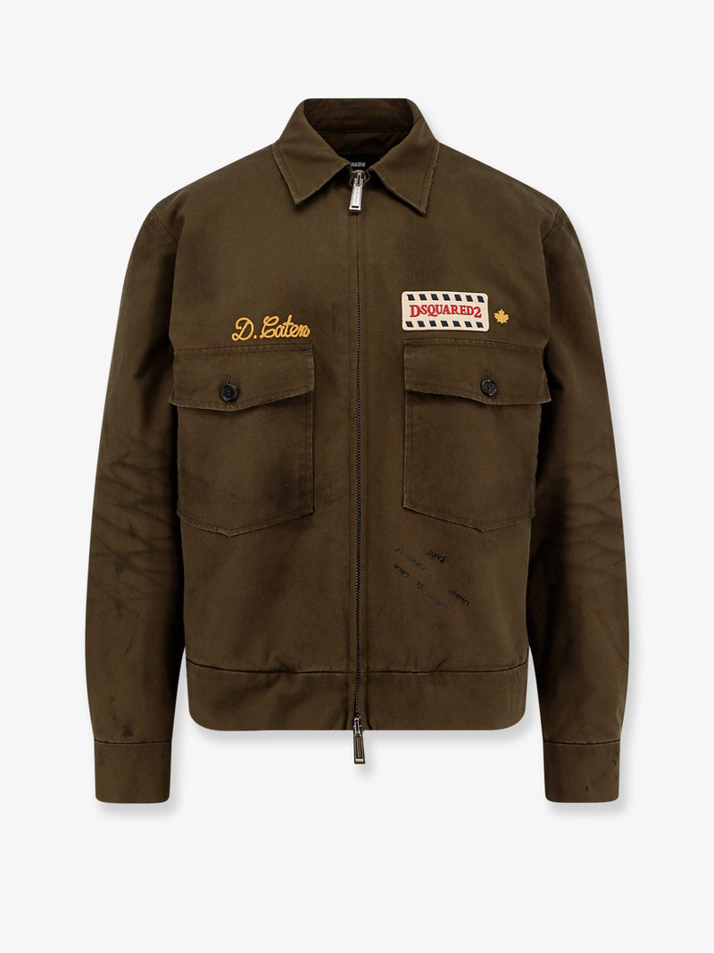 Dsquared2 Dsquared2 Cotton Padded Jacket Green - World Class Fashion