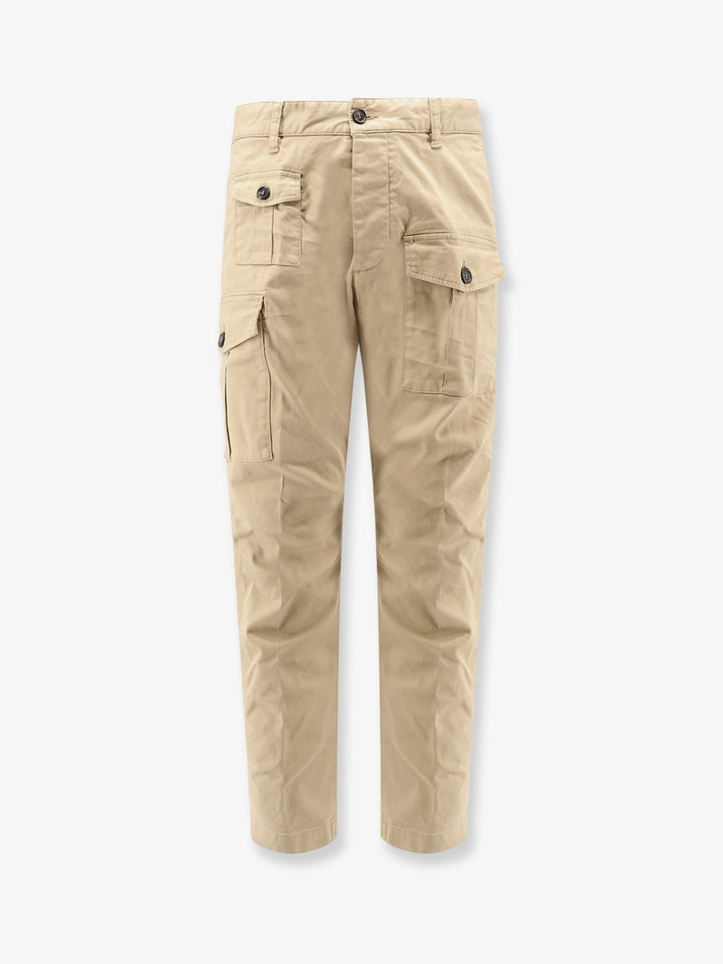 Dsquared2 Dsquared2 Sexy Cargo Cotton Trousers Beige - World Class Fashion