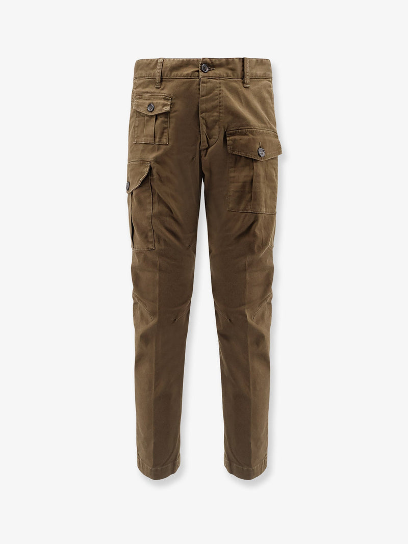 Dsquared2 Dsquared2 Sexy Cargo Cotton Trousers Green - World Class Fashion