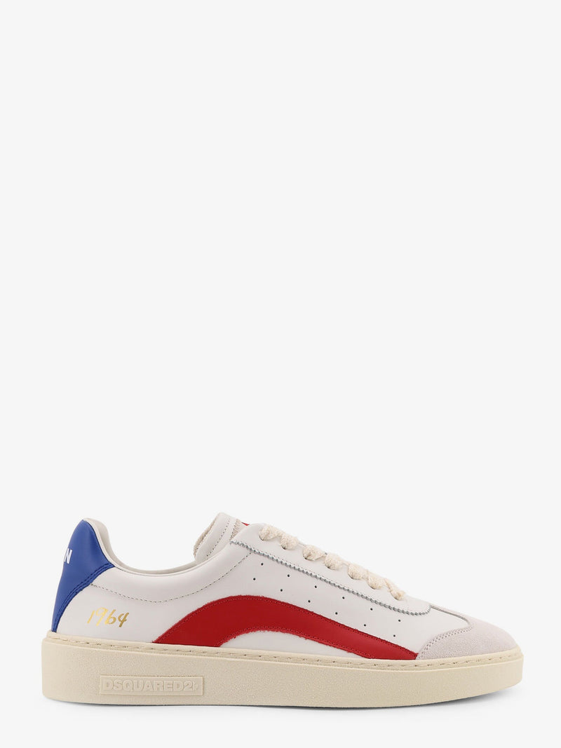 Dsquared2 Dsquared2 Rider Leather Low-Top Sneakers White - World Class Fashion