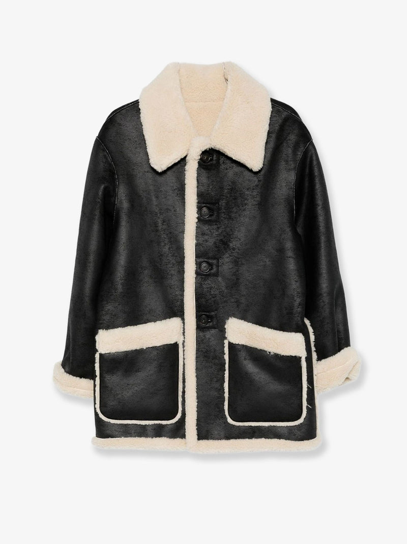 Dunst Chaqueta reversible de borreguillo ecológico Dunst - Negro - World Class Fashion