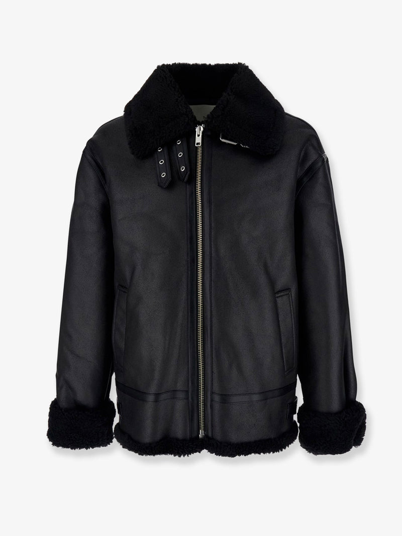 Dunst Chaqueta Dunst Eco-Shearling Negra Unisex - World Class Fashion