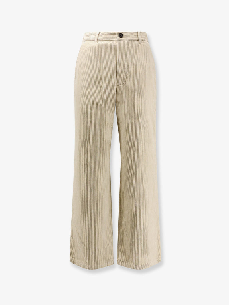 Dunst Dunst Corduroy Trousers Cream Men - World Class Fashion