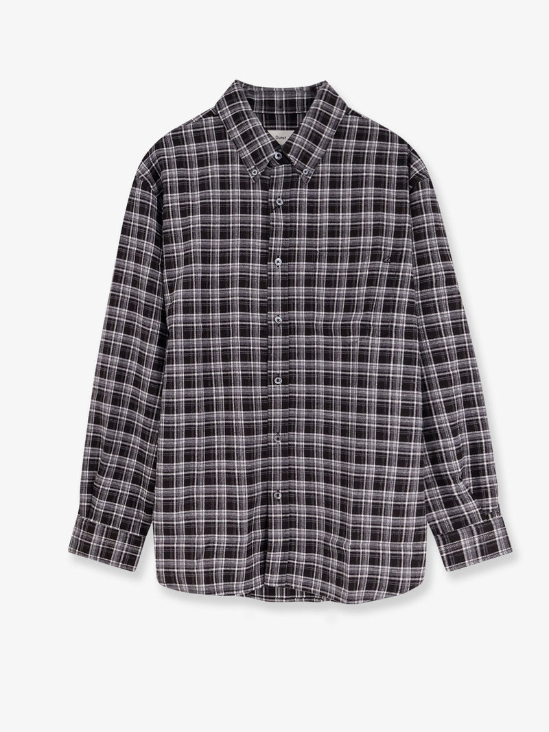 Dunst Dunst Unisex Check Flannel Shirt Black - World Class Fashion