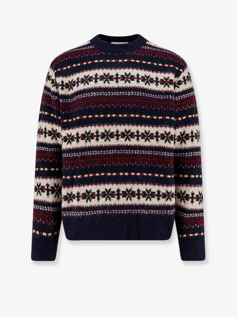Dunst Suéter de punto Fairisle Dunst azul marino unisex - World Class Fashion