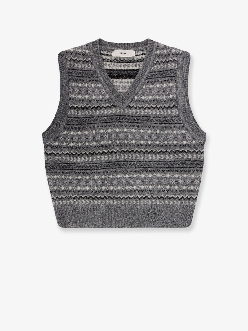 Dunst Chaleco de punto Dunst Crafted gris - World Class Fashion