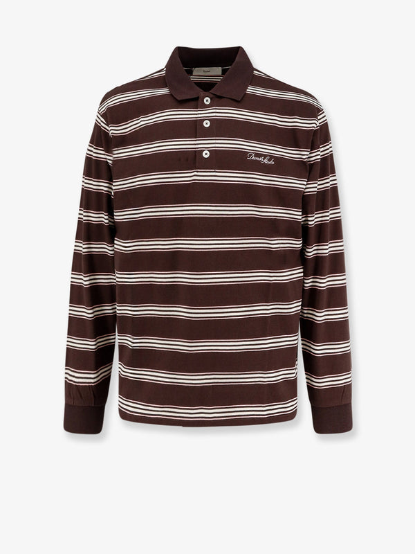 Dunst Cotton Polo Shirt With Striped Pattern