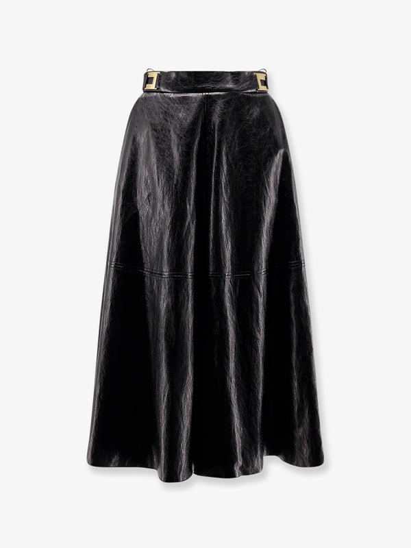 Elisabetta Franchi Faux Leather Skirt