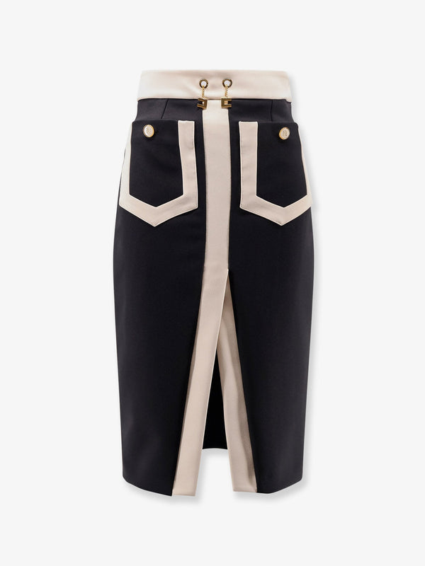 Elisabetta Franchi Crepe Pencil Skirt