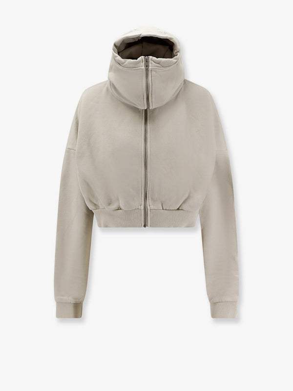 Entire Studios Cropped Full Zip Cotton Sweatshirt