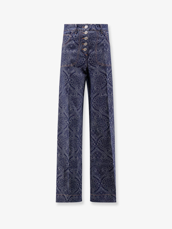 Etro Paisley Motif Jeans