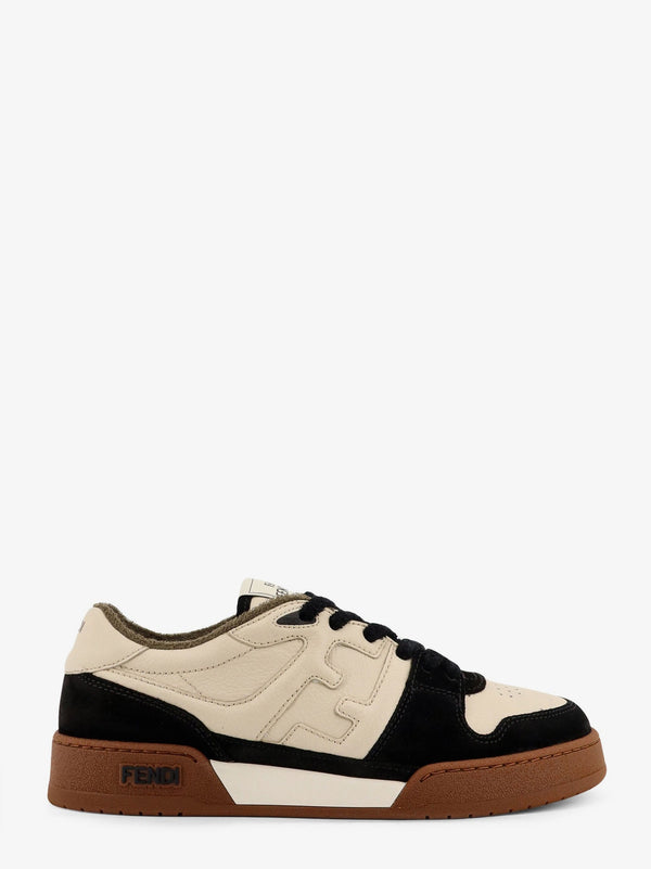 Fendi Fendi Match Leather Low-Top Sneakers