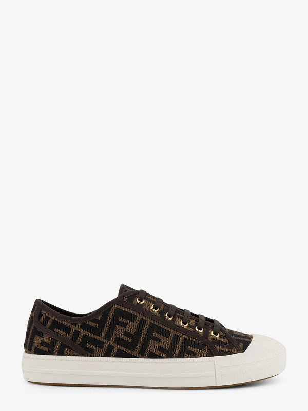 Fendi Fendi Domino Ff Jacquard Fabric Sneakers