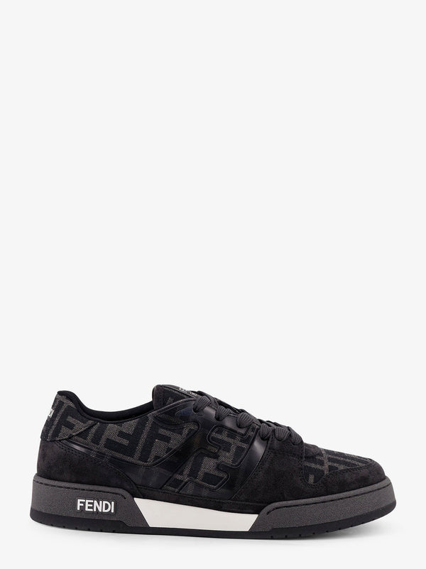 Fendi Fendi Match Ff Jacquard And Suede Sneakers