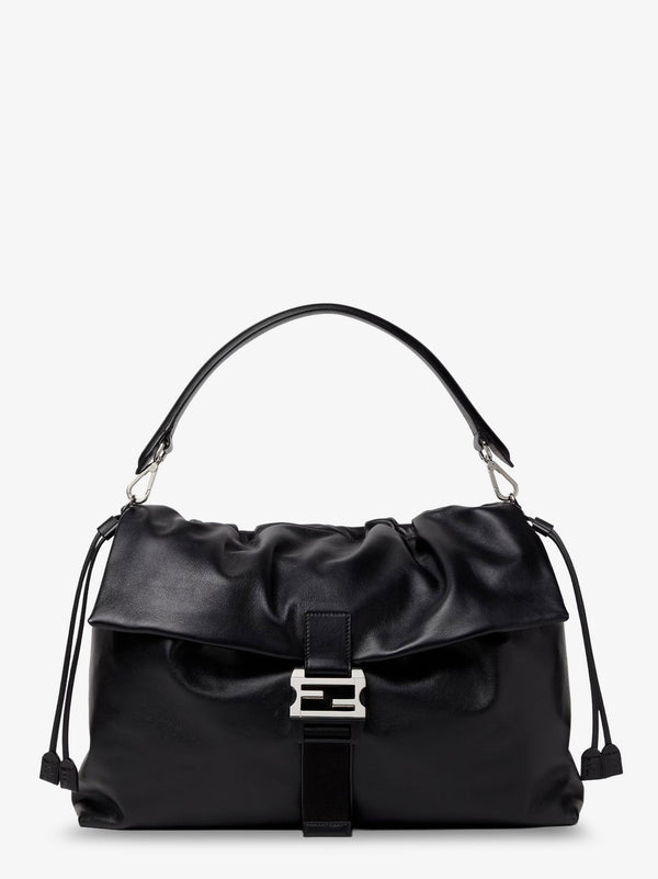 Fendi Fendi Flux Maxi Messenger Leather Crossbody Bag