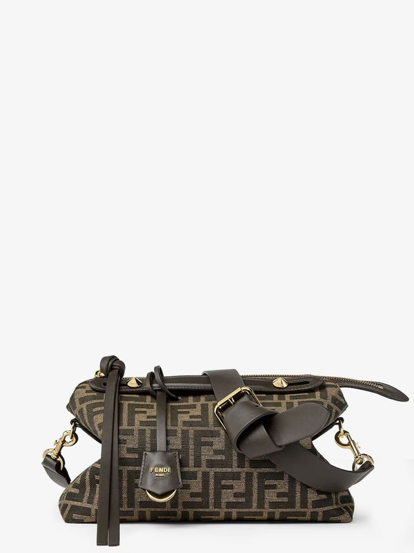 Fendi By The Way Soft Medium Ff Jacquard Fabric And Leather
