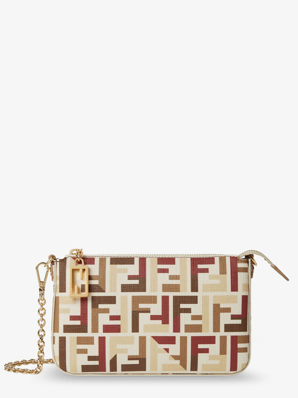 Fendi Ff Fabric Pouch Baguette