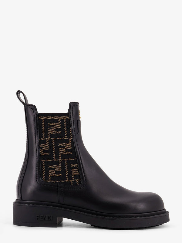 Fendi Fendi Filo Leather Ankle Boots