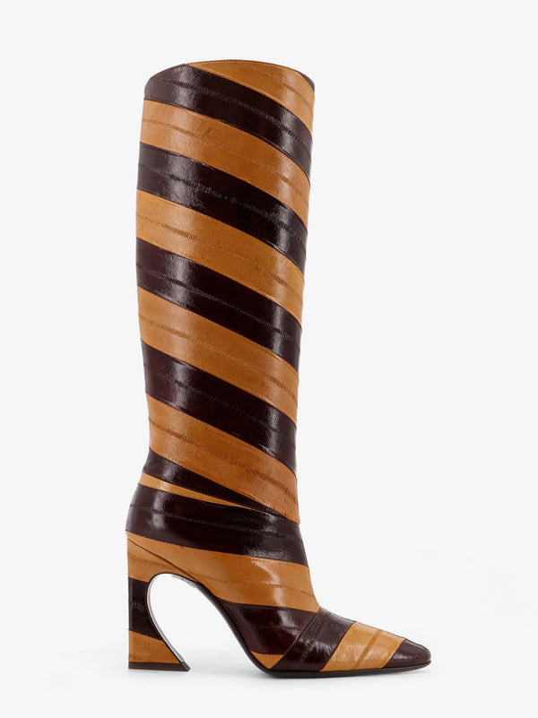 Fendi Fendi Arco Hagfish Leather Boots