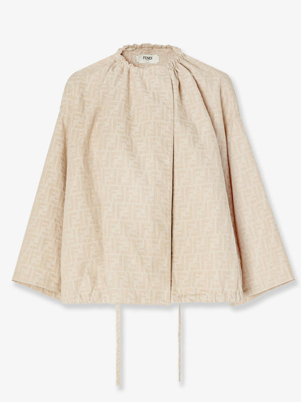 Fendi Ff Cotton And Linen Jacket