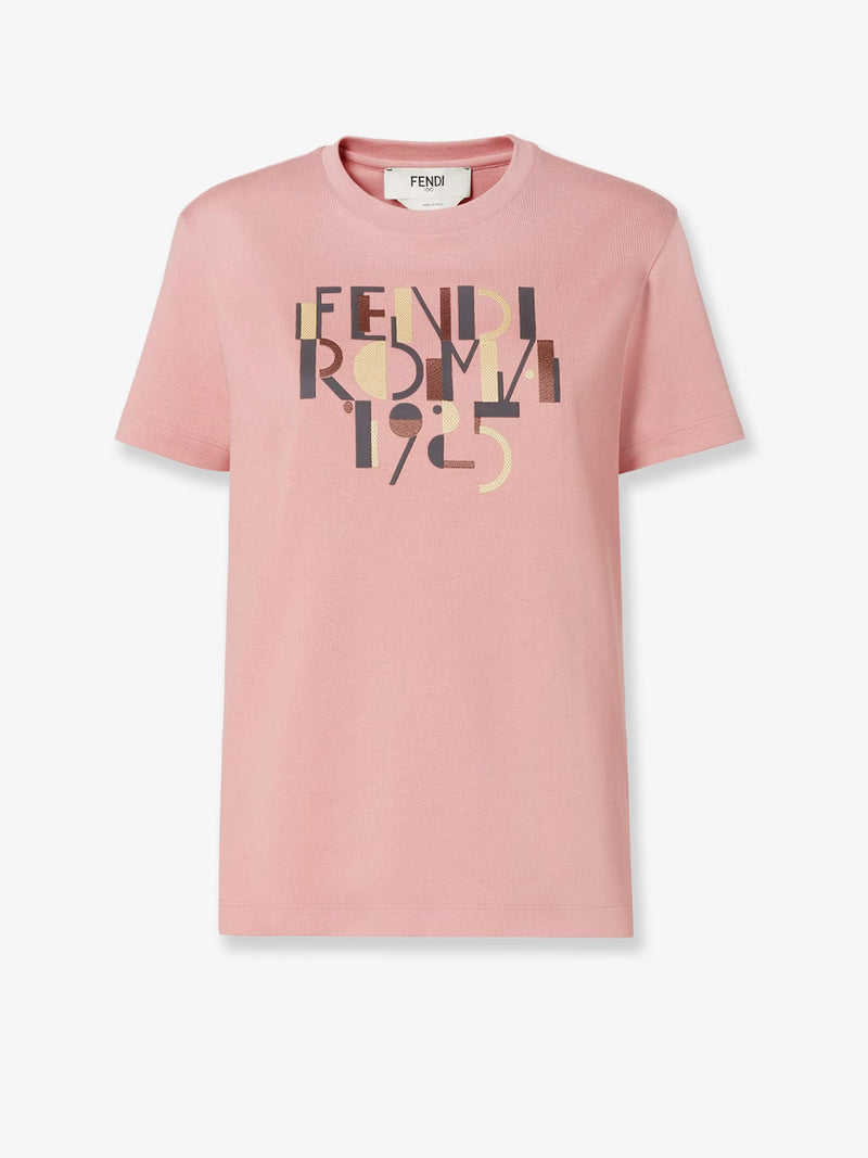 Fendi Fendi Cotton T-Shirt Pink Women - World Class Fashion
