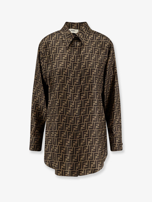 Fendi Silk Shirt With Ff Motif