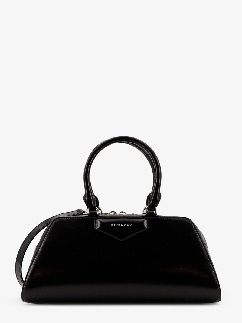 Givenchy Givenchy Antigona East West Bolso de Hombro Pequeño de Cuero Negro - World Class Fashion