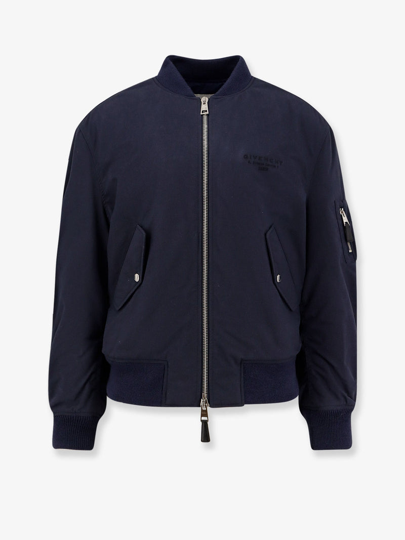 Givenchy Givenchy Cotton Blend Bomber Jacket Blue Men - World Class Fashion