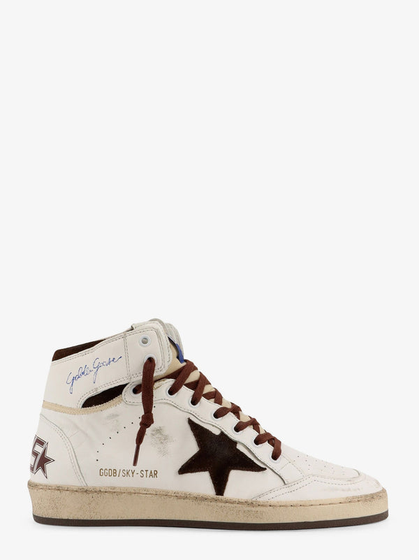 Golden Goose Deluxe Brand Sky Star High-Top Leather Sneakers