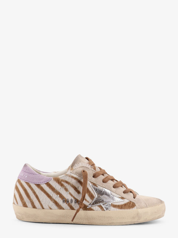 Golden Goose Deluxe Brand Super-Star Classic With List Low-Top Printed Pony Skin Sneakers