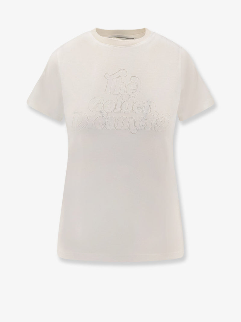 Golden Goose Golden Goose Olivia Viscose Blend T-Shirt White - World Class Fashion