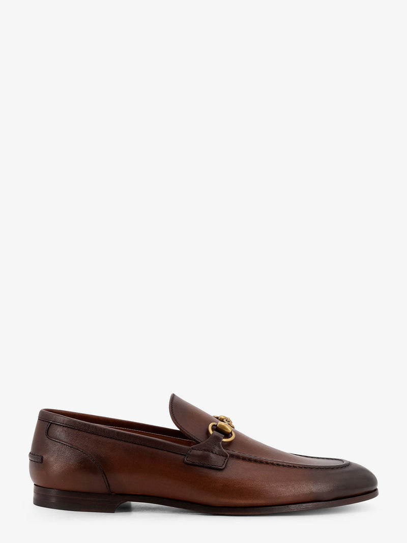 Gucci Mocasines Gucci Jordaan de cuero marrón - World Class Fashion