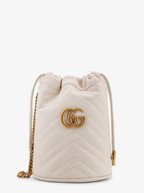 Gucci Gg Marmont Small Matelassé Leather Bucket Bag