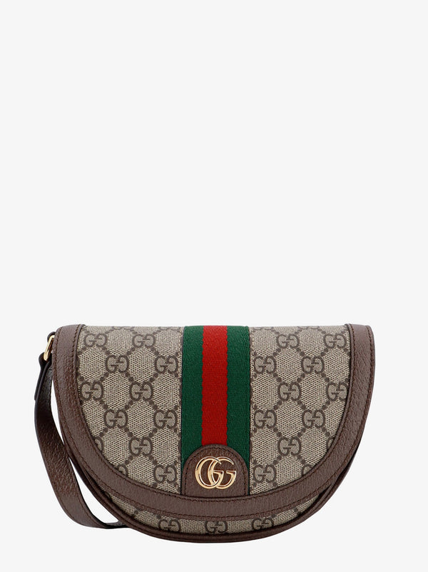 Gucci Ophidia Small Supreme Gg Fabric And Leather Shoulder Bag