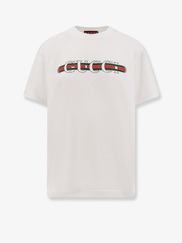 Gucci Cotton T-Shirt With Iconic Print