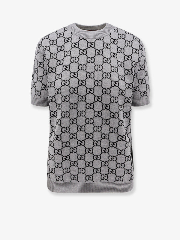 Gucci Reversible Wool Sweater With Gg Motif