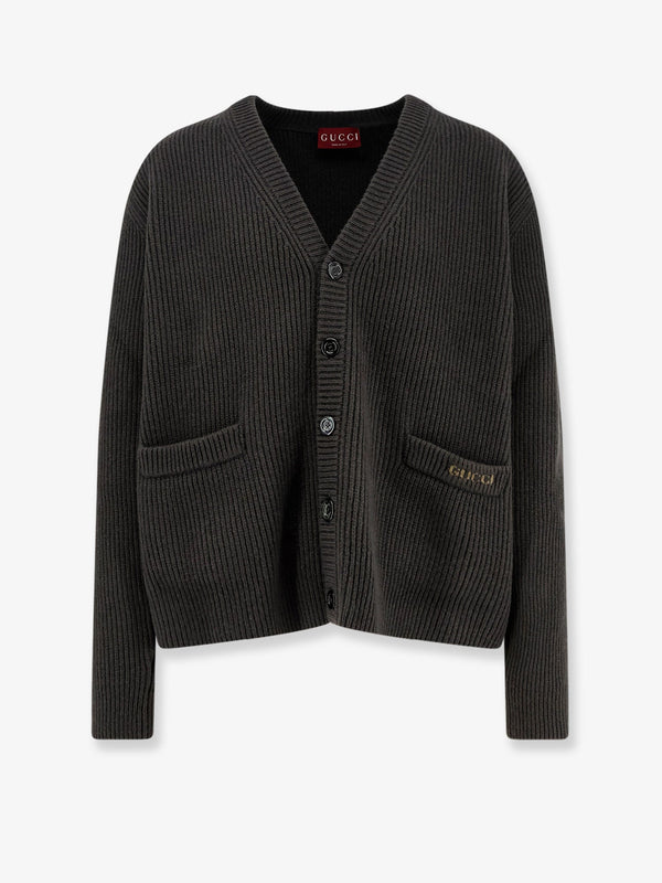 Gucci Ribbed Wool And Cashmere Cardigan