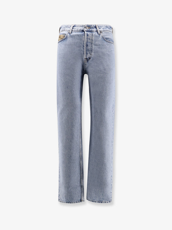 Gucci Jeans With Gg Inserts