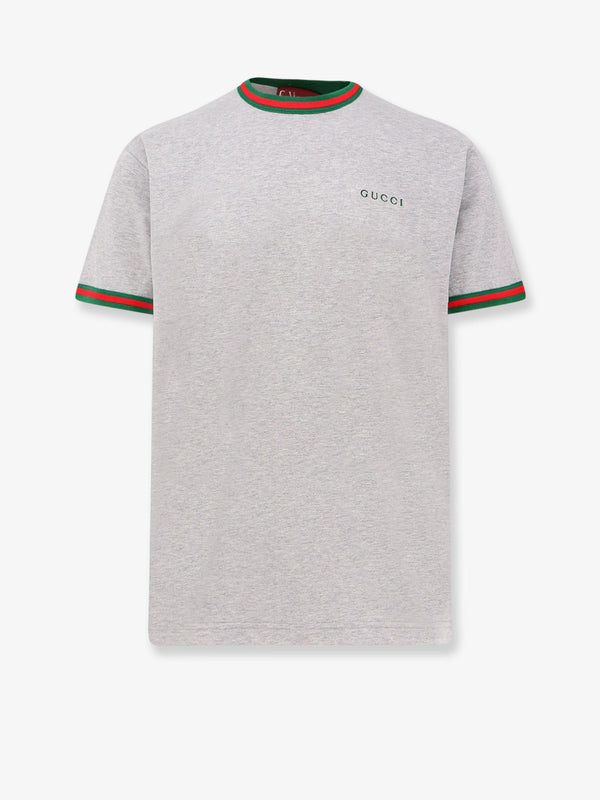 Gucci Cotton T-Shirt With Web Detail