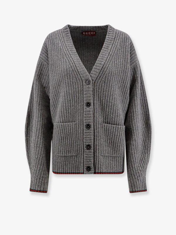 Gucci Ribbed Wool Cardigan