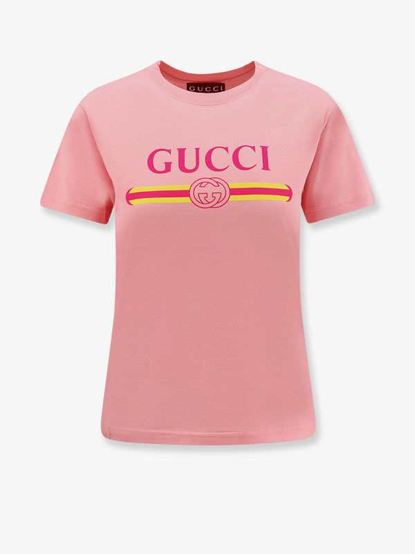 Gucci Cotton Jersey T-Shirt With Logo Print